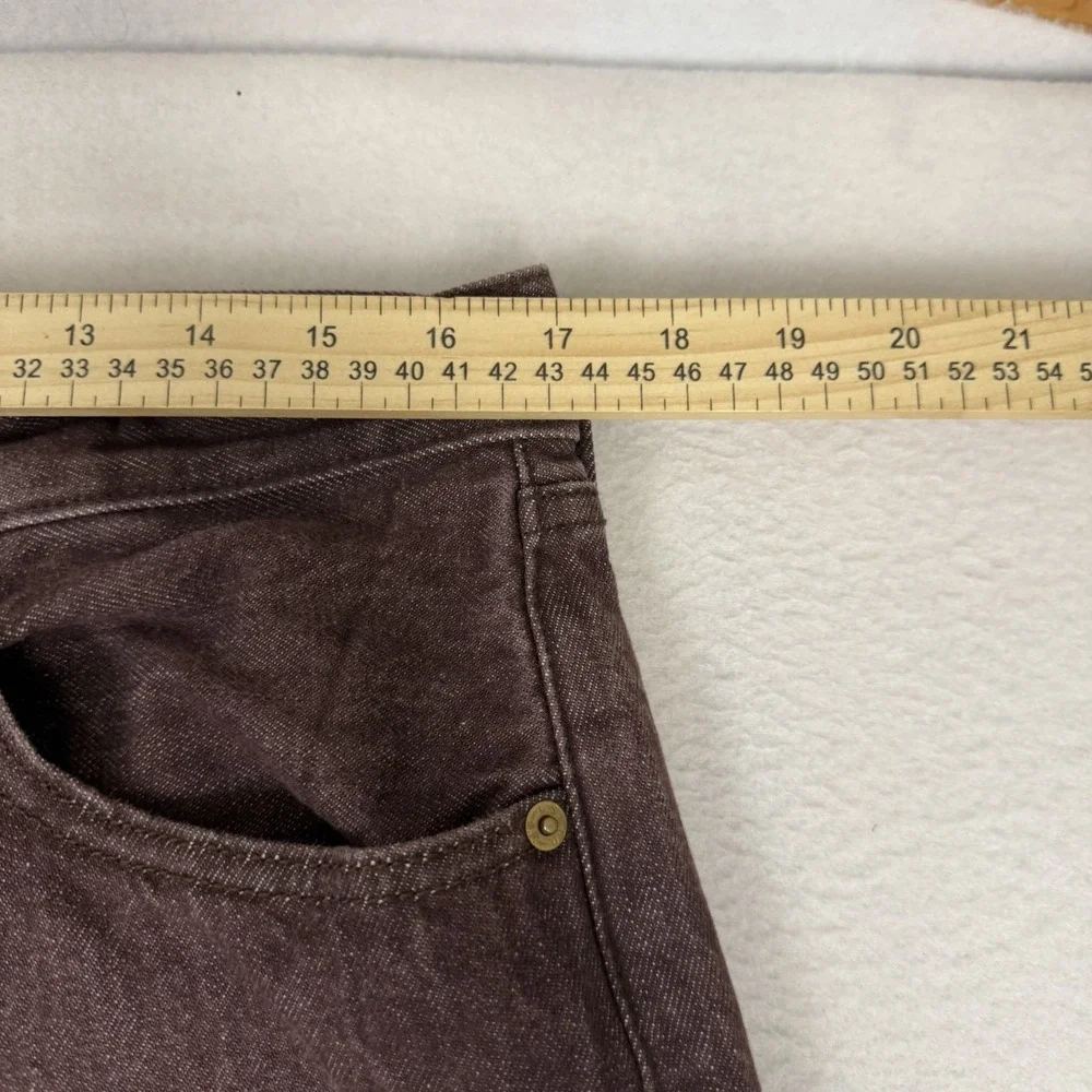 Vintage 90s Levis 501 XX Jeans Mens 36x34 Brown Plum Faded Button Fly Denim‎